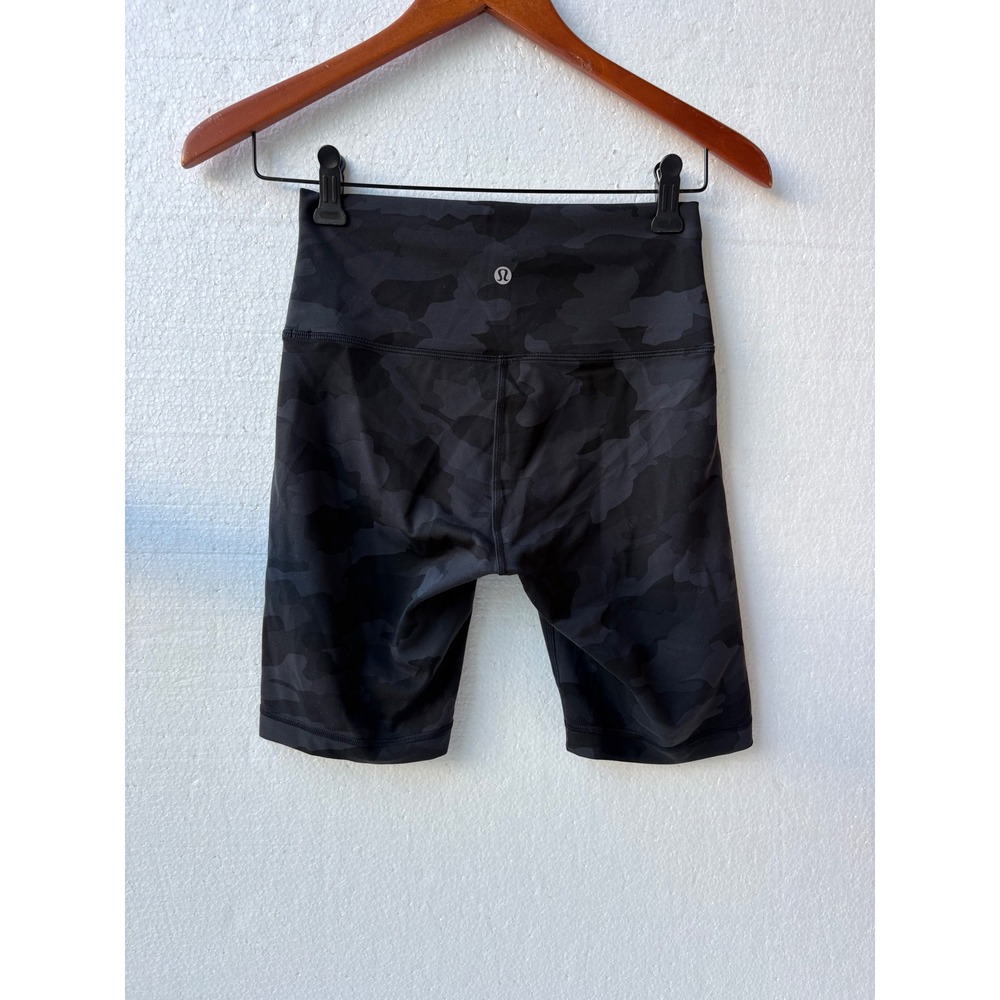 Lululemon Wunder Train High Rise Biker Shorts Everlux Camo Gym Workout - Picture 2 of 7